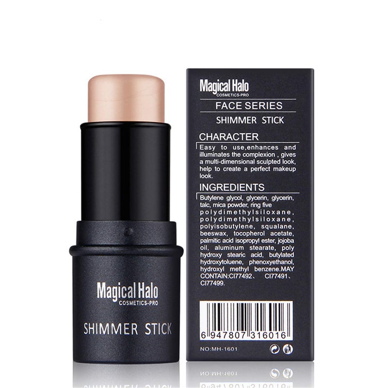FantasyDay Illuminator Face Highlighter Makeup Sticks Pearl Shimmer Whitening Cream Shimmer Contouring Stick Foundation Stick Face Eye Nose Concealer Pen #2 - Image 1